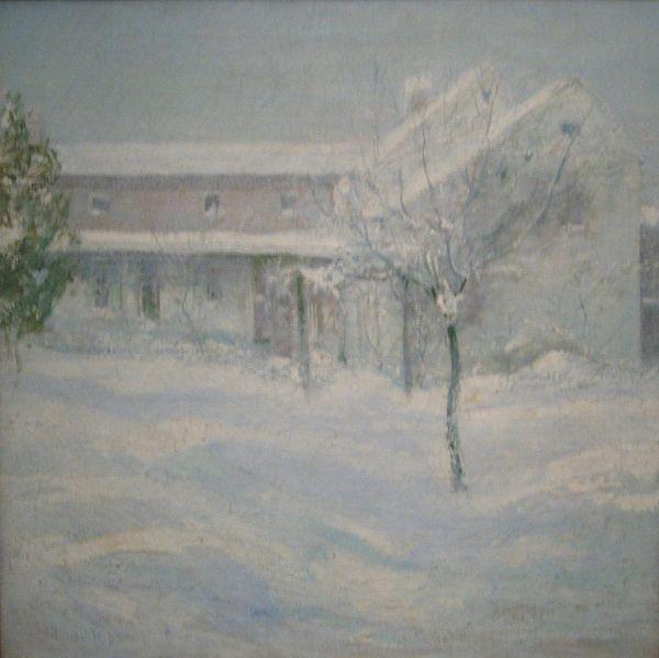 John Henry Twachtman Old Holley House, Cos Cob oil painting picture